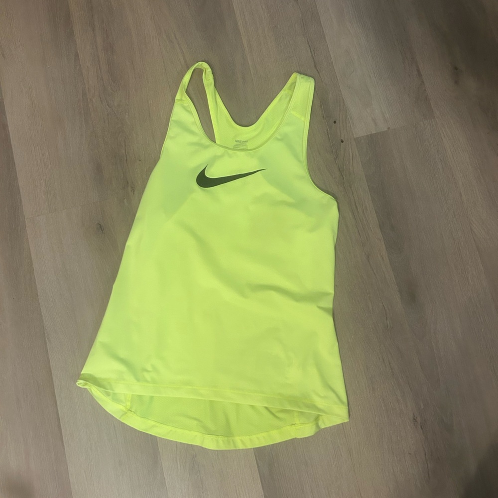 Nike Bright Yellow Athletic Tank